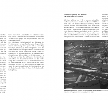 Kantonsgeschichte Solothurn Doppelseite Landschaft